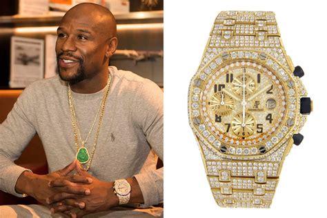 iced out rolex mayweather|floyd mayweather money watch.